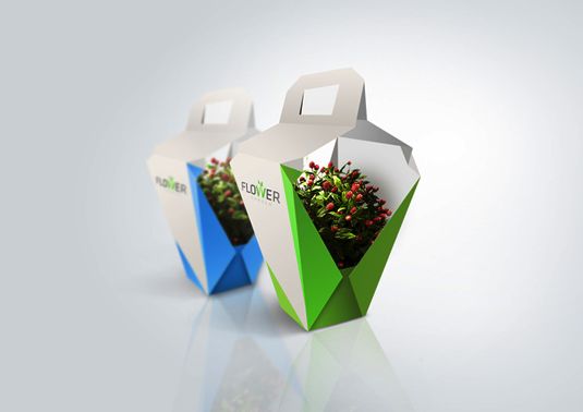 Contoh desain kemasan unik menarik - packaging design - Flower Garden