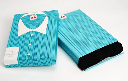 Contoh desain kemasan unik menarik - packaging design - H&M gift package