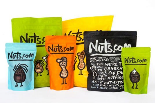 Contoh desain kemasan unik menarik - packaging design - Nuts.com