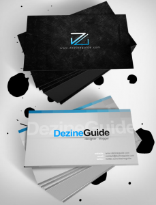 Template Photoshop PSD Kartu Nama Unik Menarik Cantik