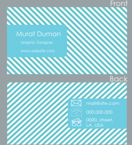 Template Photoshop PSD Kartu Nama Unik Menarik Cantik