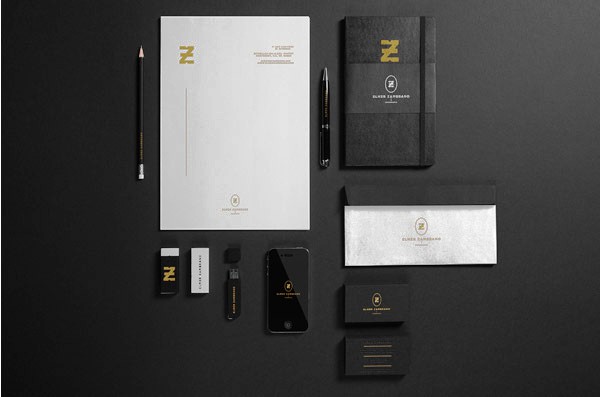 Desain Stasioneri Inspiratif Siap Print dan Cetak - Elmer Zambrano Branding