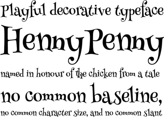 Download 100 Font Gratis untuk Desain Grafis dan Web - Henny Penny Font