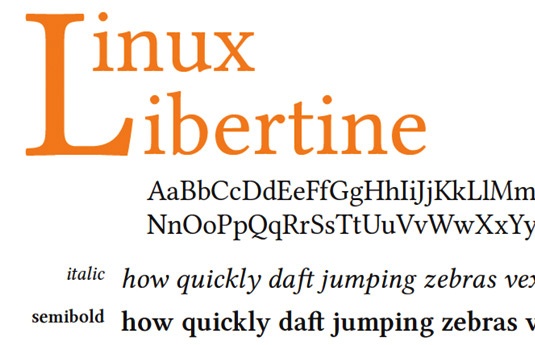 Download 100 Font Gratis untuk Desain Grafis dan Web - Linux Libertine Free Font