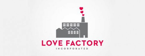 Contoh Logo Bertemakan Hati Love Heart - love-factory