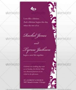 Desain Undangan Pernikahan Terbaik Template Photoshop