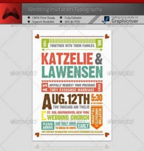 Desain Undangan Pernikahan Terbaik Template Photoshop