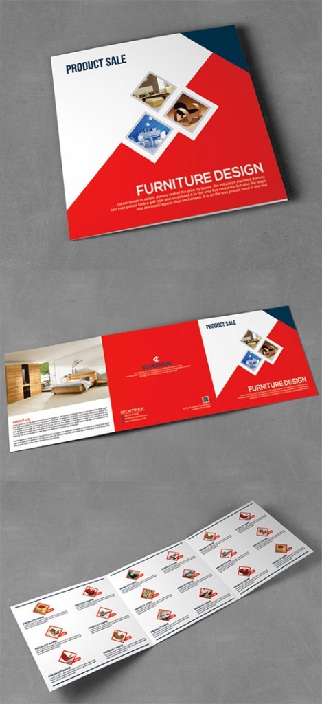 Contoh Desain Brosur Lipat Tiga