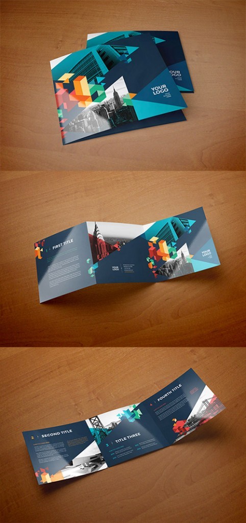 Contoh Desain Brosur Lipat Tiga