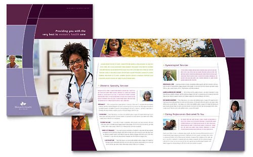 Desain Brosur Pamflet Kesehatan dan Medis - Contoh-Pamflet-Brosur-Kesehatan-Wanita