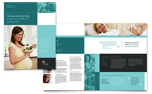 Desain Brosur Pamflet Kesehatan dan Medis - Contoh-Pamflet-Brosur-Klinik-Kehamilan