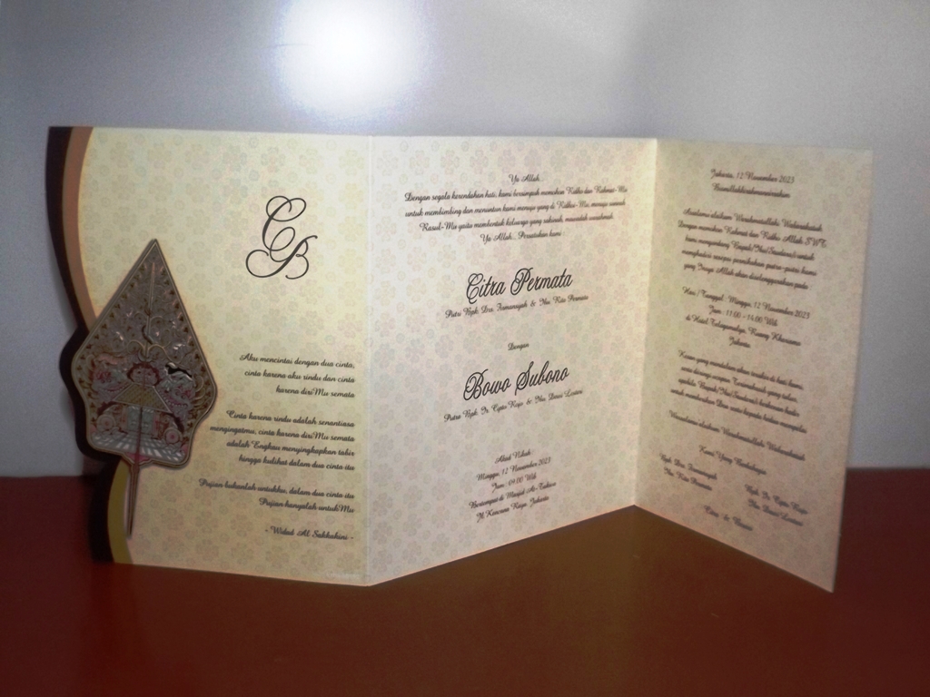 Desain Undangan Pernikahan Pilihan Pengantin Indonesia - Desain dan Contoh Undangan Pernikahan - Blanko Erba - Percetakan Ayu Karawang - DSCF2305