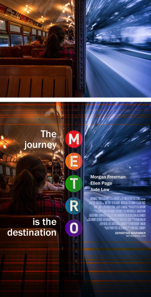 Foto Biasa Didesain Menjadi Poster Film