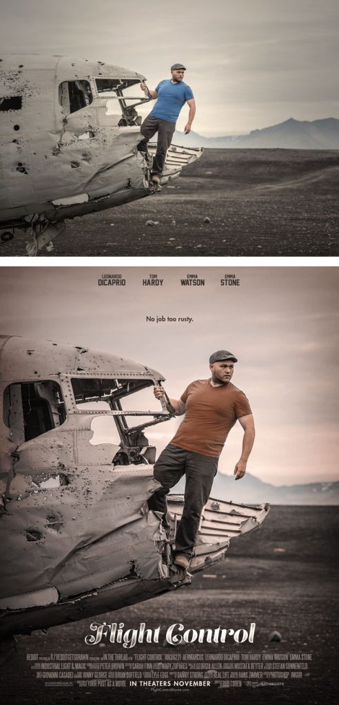 Foto Biasa Didesain Menjadi Poster Film