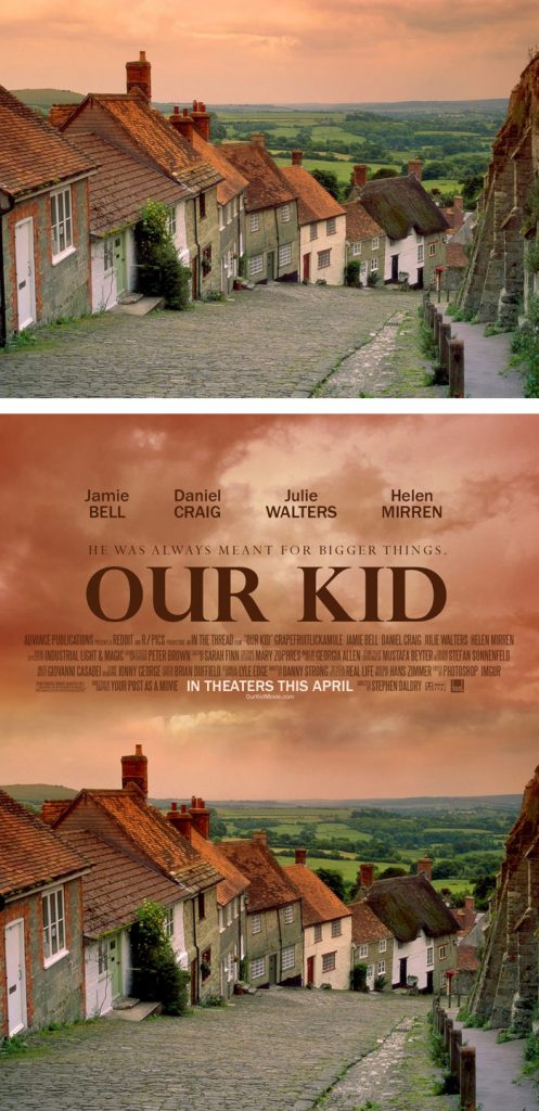 Foto Biasa Didesain Menjadi Poster Film