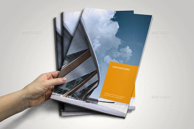 Brosur Perusahaan Konstruksi Desain Kreatif | Flyer & Katalog