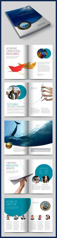 Contoh inspirasi desain brosur ide template