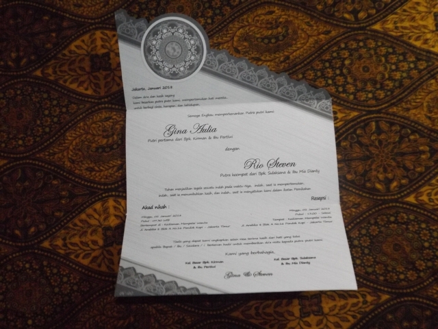 Undangan Pernikahan President Card Blangko dan Daftar Harga