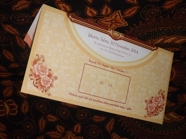 Undangan Pernikahan President Card Blangko dan Daftar Harga