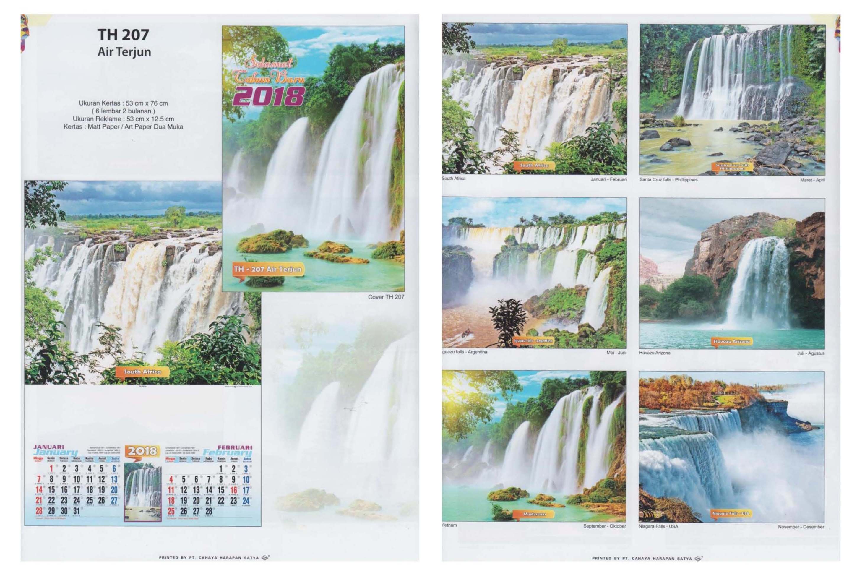 Kalender TH Dinding 2018 Cahaya Harapan Satya Ukuran 53x76 cm