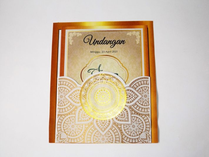Undangan Pernikahan Blangko Flower Card Wedding Invitations