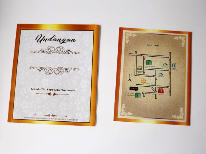 Undangan Pernikahan Blangko Flower Card Wedding Invitations