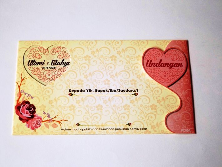 Undangan Pernikahan Blangko Flower Card Wedding Invitations