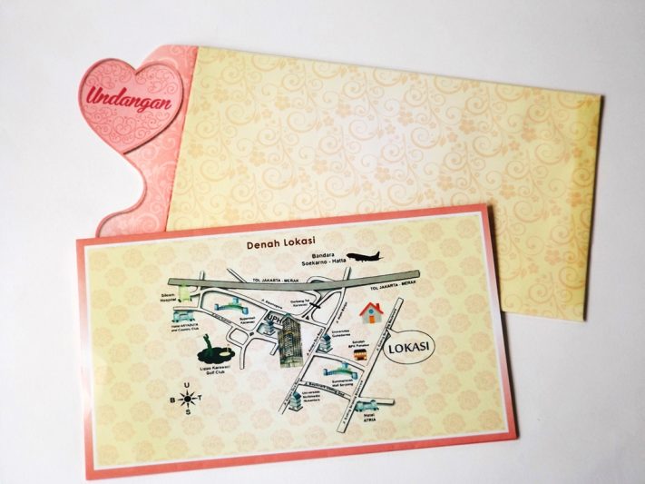 Undangan Pernikahan Blangko Flower Card Wedding Invitations
