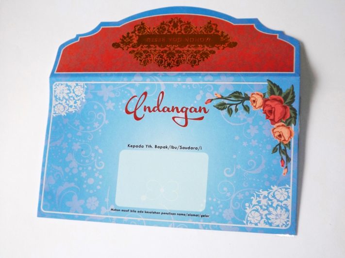 Undangan Pernikahan Blangko Flower Card Wedding Invitations