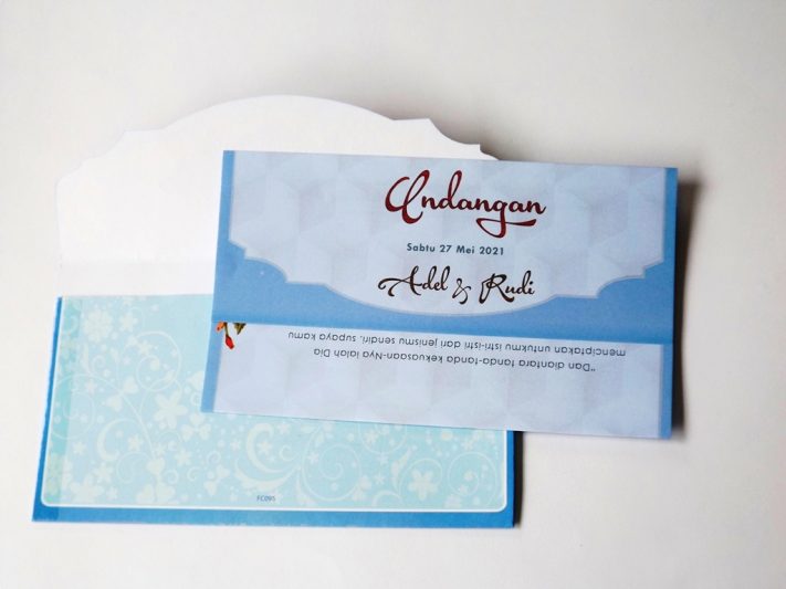 Undangan Pernikahan Blangko Flower Card Wedding Invitations