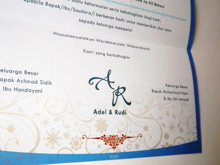 Undangan Pernikahan Blangko Flower Card Wedding Invitations
