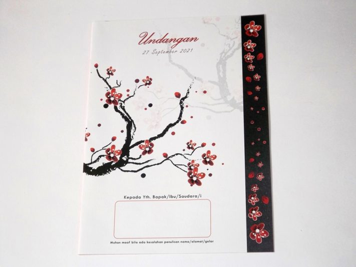 Undangan Pernikahan Blangko Flower Card Wedding Invitations