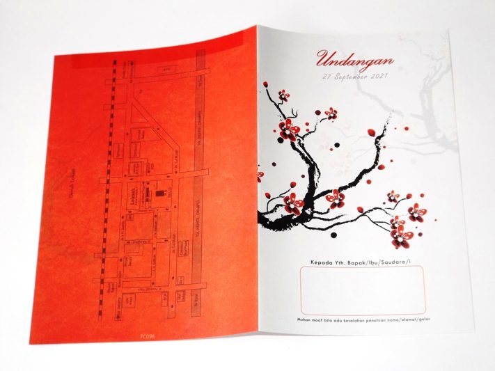 Undangan Pernikahan Blangko Flower Card Wedding Invitations