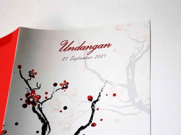 Undangan Pernikahan Blangko Flower Card Wedding Invitations