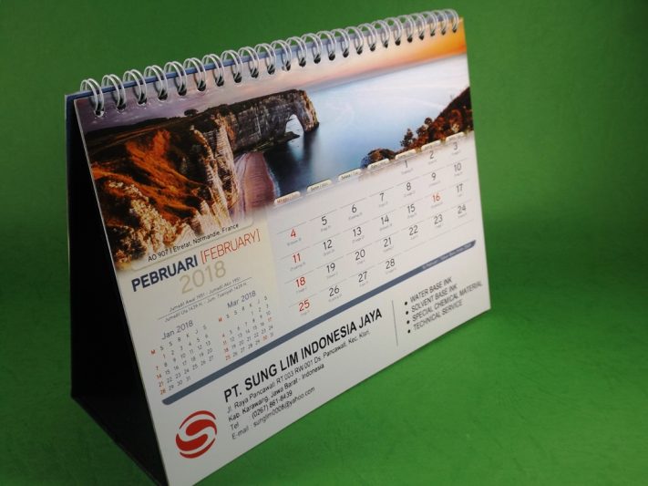 Kalender Meja 2018 PT Sung Lim Indonesia Jaya