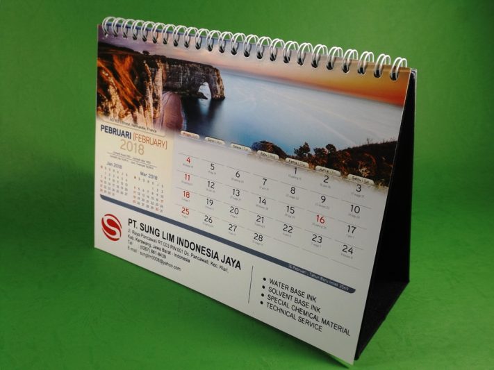 Kalender Meja 2018 PT Sung Lim Indonesia Jaya