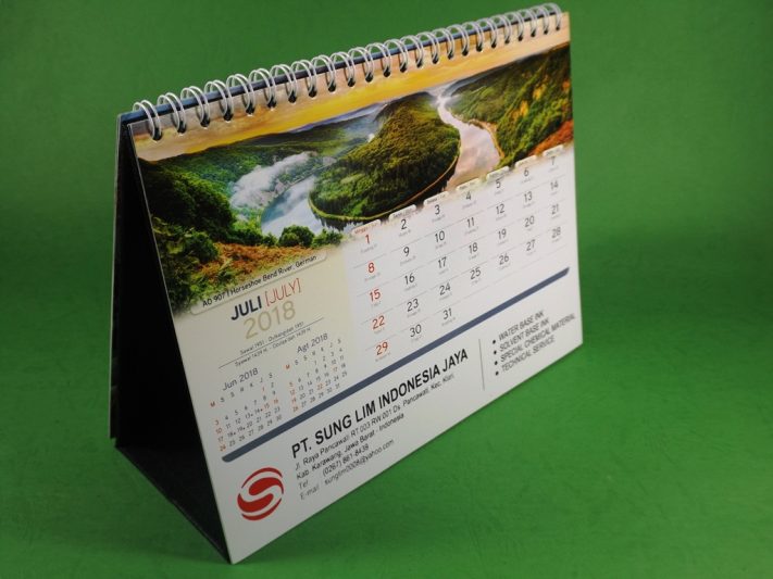Kalender Meja 2018 PT Sung Lim Indonesia Jaya