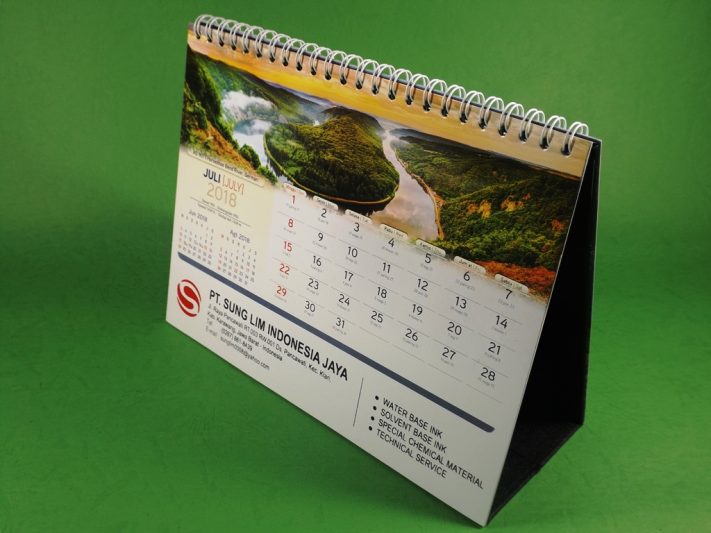 Kalender Meja 2018 PT Sung Lim Indonesia Jaya