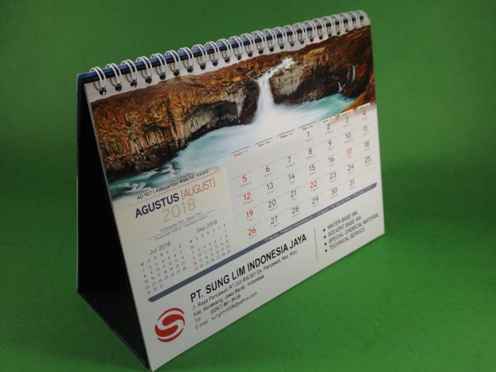Kalender Meja 2018 PT Sung Lim Indonesia Jaya