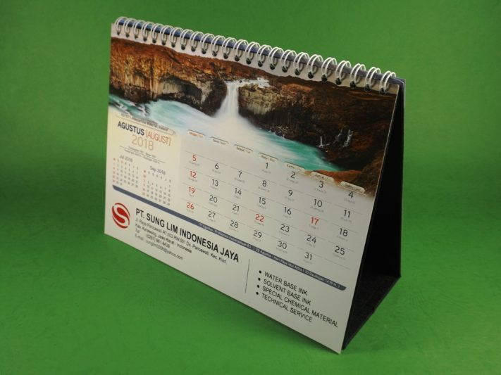 Kalender Meja 2018 PT Sung Lim Indonesia Jaya