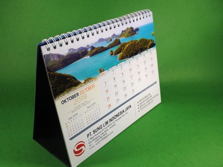 Kalender Meja 2018 PT Sung Lim Indonesia Jaya