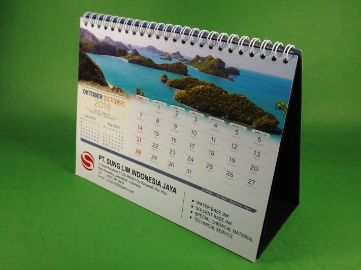 Kalender Meja 2018 PT Sung Lim Indonesia Jaya