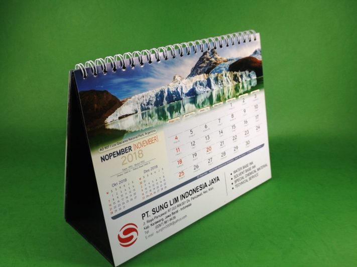 Kalender Meja 2018 PT Sung Lim Indonesia Jaya