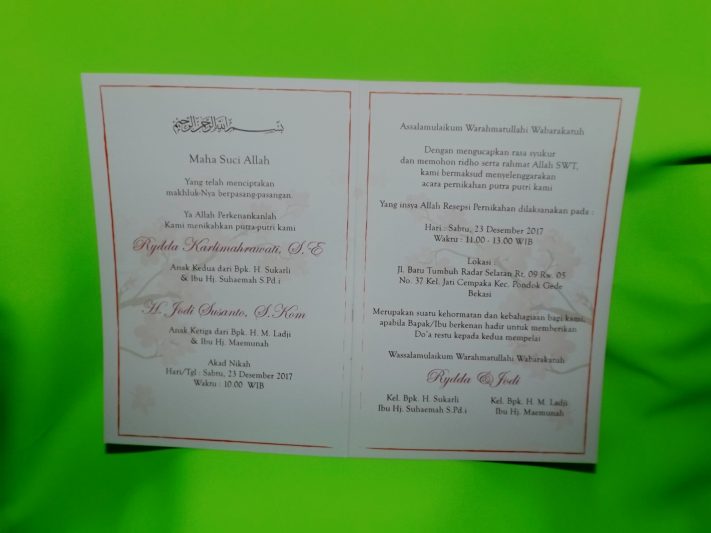 Three Diamonds Card Wedding Invitations