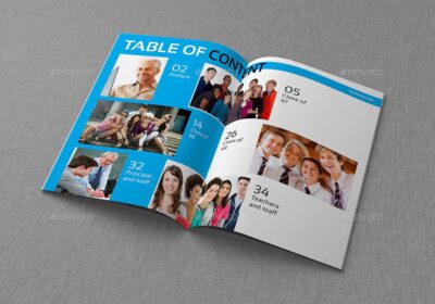 Album kenangan school yearbook templates