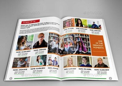 Album kenangan school yearbook templates