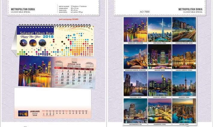 Kalender Meja 2019 dengan 32 Desain Standard Special Exclusive Executive Jumbo