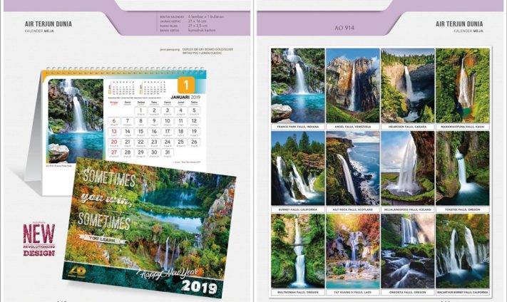 Kalender Meja 2019 dengan 32 Desain Standard Special Exclusive Executive Jumbo