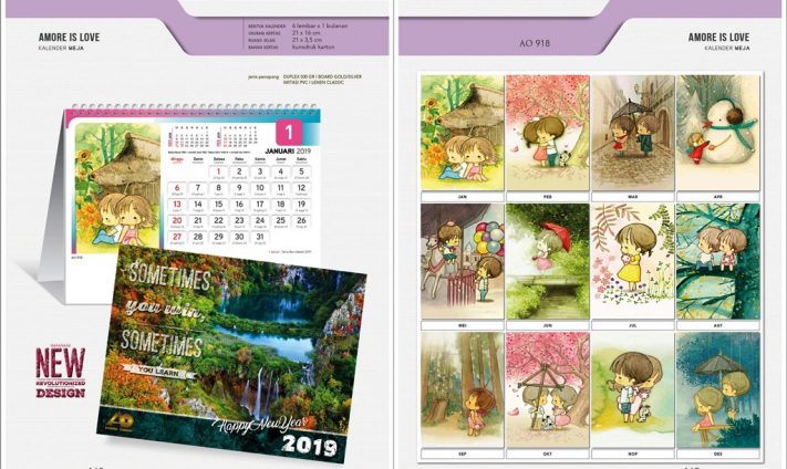 Kalender Meja 2019 dengan 32 Desain Standard Special Exclusive Executive Jumbo
