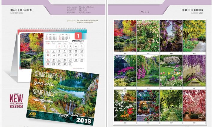 Kalender Meja 2019 dengan 32 Desain Standard Special Exclusive Executive Jumbo